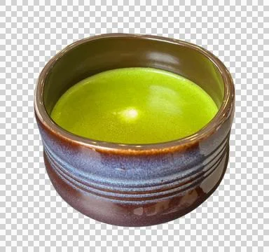 Green tea on white-05 Stock Photos