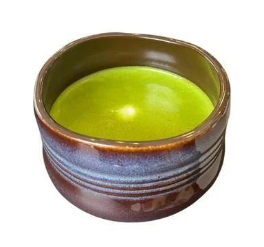Green tea on white-05 Stock Photos