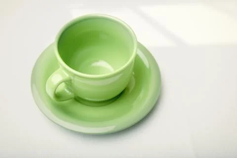 Green teacup Stock Photos