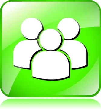 Green team icon Stock Illustration