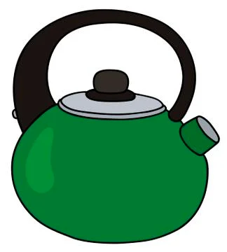 Green teapot Stock Illustration