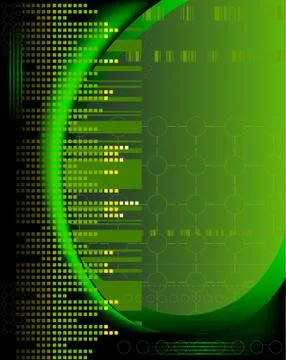 Green tech business design Illustrazione stock