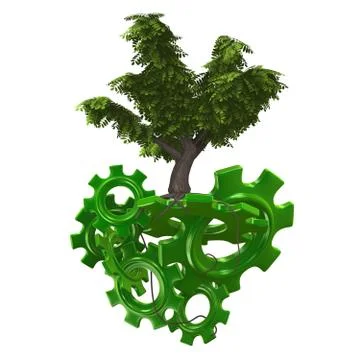 Green tech Stock Illustration