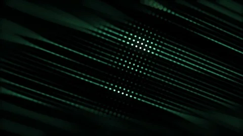 Green Tech Lights Moving in Lines Stock Footage 112114338