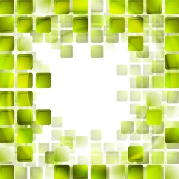 Green tech squares on white background Green tech squares on white backgro... Fotos de archivo