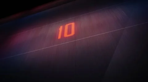 A green techno countdown from 10 to 0 Stock Footage 63264139