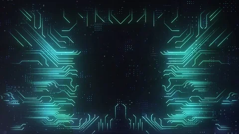 Green techno scheme background Video stock 106212937