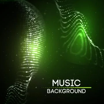 Green technology background. Futuristic vector illustration. Big data. EPS 10 Illustrazione stock