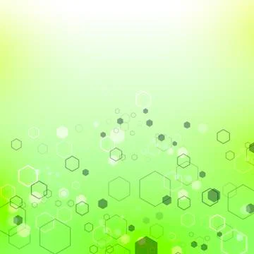 Green Technology Background with Particle Illustrazione stock