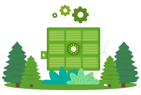 Green Technology Concept Illustration Stock-Illustration