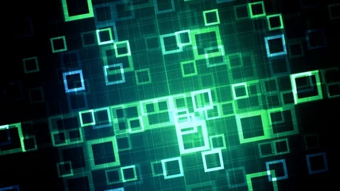 Green Technology Data Grid Stock Footage 94852758