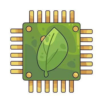 Green technology illustration Stock Illustration