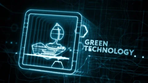 Green technology renewable energy eco friendly ecology saving zero waste. Stock Footage 233662699