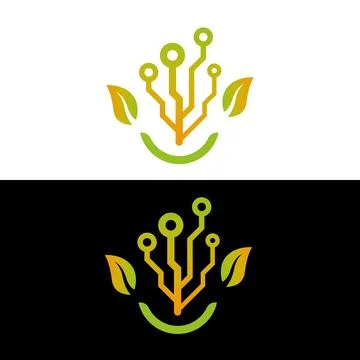 Green technology vector icon Pro Vector Stock Illustration