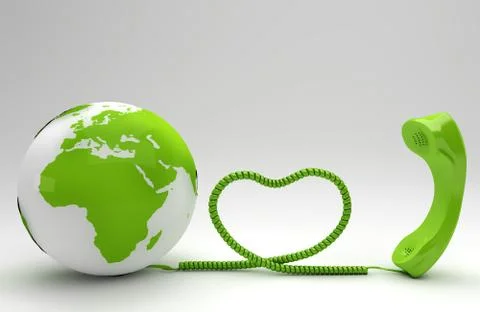 Green telco concept Stock Illustration