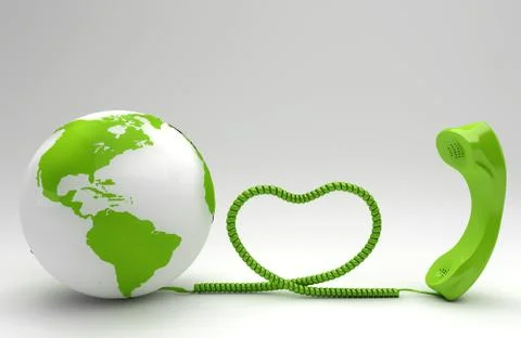 Green Telco Concept Stock Illustration