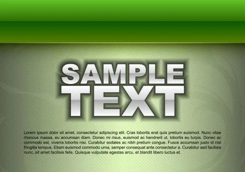 Green template Illustrazione stock