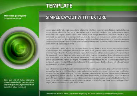 Green template Stock Illustration