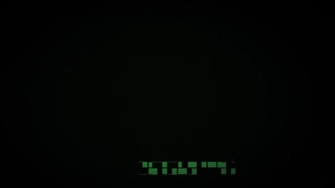 Green text on black background screen. Stock Footage 333927376