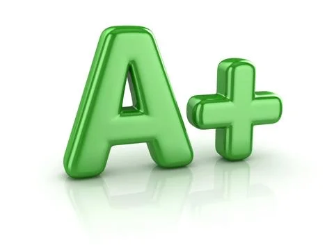 Green A+ Text Green A+ Text , This is a 3d Rendered Computer Generated Ima... Stock Photos