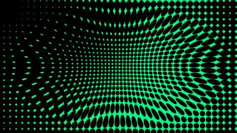 Green texture . Hypnosis halftone psychedelic art . Graphic trendy syntwave b Stock Illustration