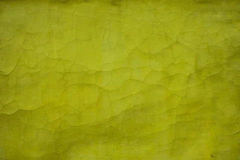Green texture old wall with cracks Stock Photos