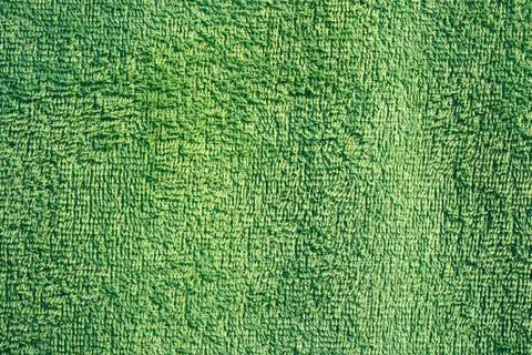 Green texture of a towel Stock Photos