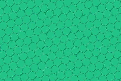 Green textured background with hexagon pattern design Stock Illustration