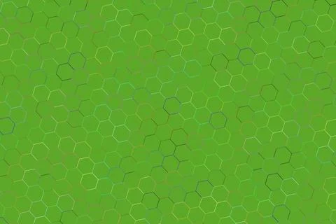 Green textured background with hexagon pattern design イラスト素材