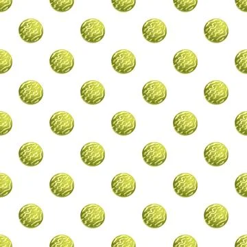 Green textured circles forming seamless pattern background 스톡 일러스트
