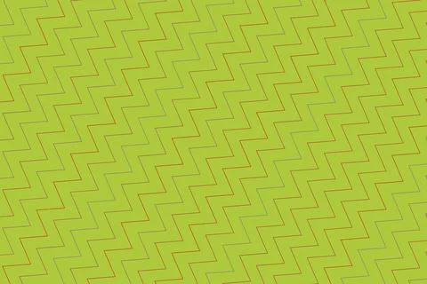 Green textured fabric with zigzag pattern on soft surface Stock Illustration