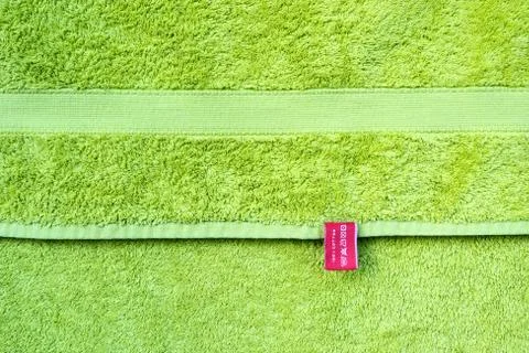 Green textured material 库存照片