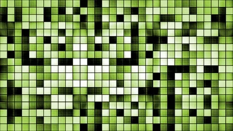 Green Textured Mosaic Background Loop Vidéo 111365516