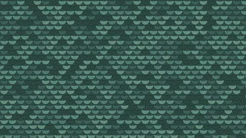 Green textured pattern with curved wave shapes on dark background Stock Illustration