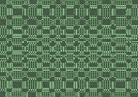 Green textured shapes pattern Abstract green textured repeating squares pa... 스톡 사진