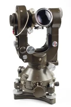 Green theodolite Stock Photos