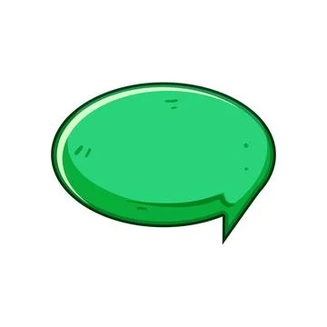 Green thought bubble icon representing communication ideas speech Illustrazione stock