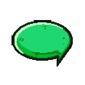 Green thought bubble icon representing communication ideas speech Stock Illustration