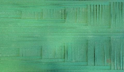 Green thread cloth material Stock Photos