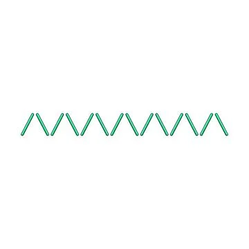 Green thread stitches digital pattern design element Stock Illustration