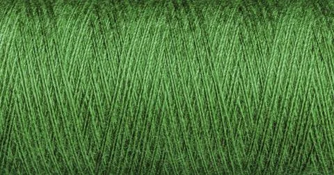 Green Thread Texture with Weave for Creative Craft Projects Stock Photos