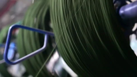 Green Threads Stock Footage 338118846