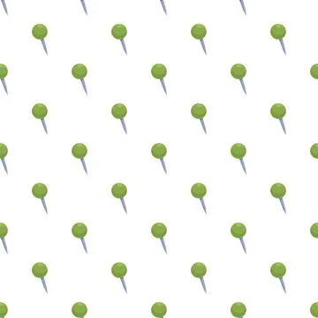 Green thumbtacks creating seamless pattern background 스톡 일러스트