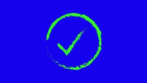 Green tick Stock Footage 274306969