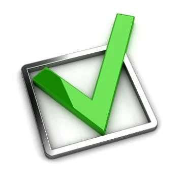 Green tick Stock Illustration