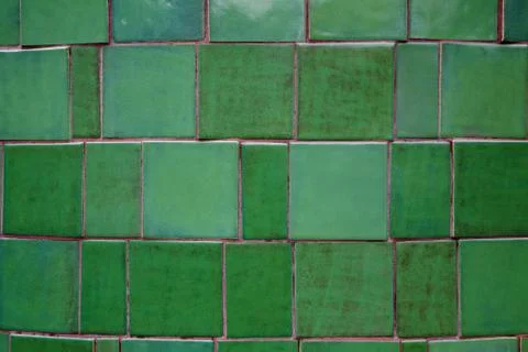 Green tiles Stock Photos