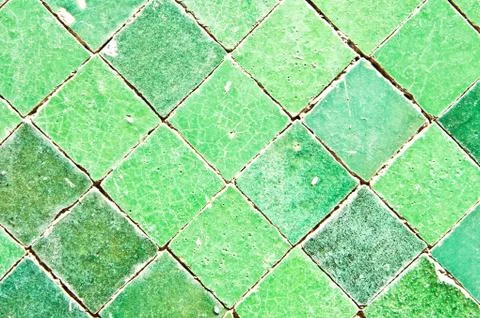 Green tiles Stock Photos