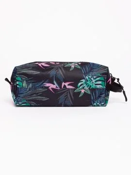 Green toiletry bag front view Stock Photos