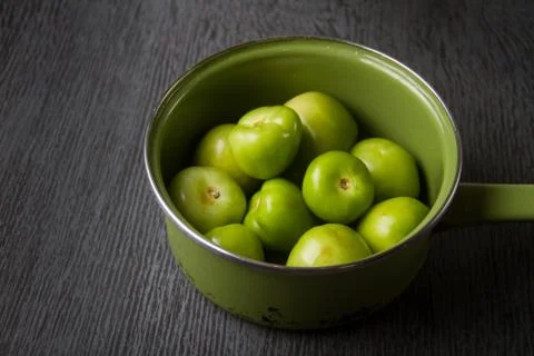 Green tomatillo Stock Photos