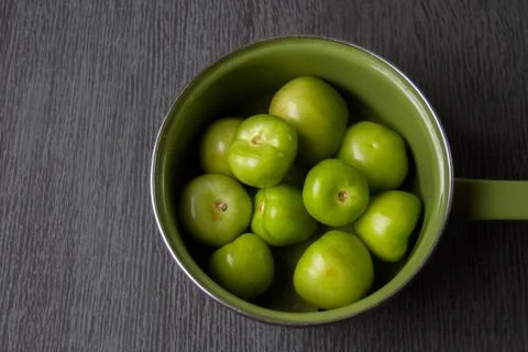 Green tomatillo Stock Photos